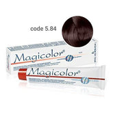 Vopsea de păr profesională permanentă Magicolor Auburn Brown 100 ml cod 5.84 Kleral