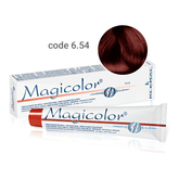 Vopsea de păr profesională permanentă Magicolor dark copper mahigany 100 ml cod 6.54 Kleral
