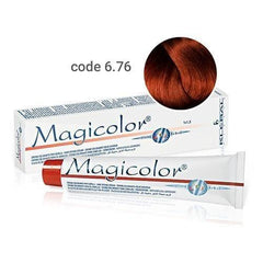 Vopsea de păr profesională permanentă Magicolor venetian red 100 ml cod 6.76 Kleral