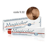 Vopsea de păr profesională permanentă Magicolor iridiscente light beige mat blonde 100 ml cod 9.32 Kleral