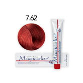 Vopsea de păr profesională permanentă Magicolor Light Red 100 ml cod 7.62 Kleral