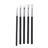 Ademary Set 5 pensule machiaj pentru ochi ,par capra alba