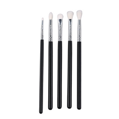 Ademary Set 5 pensule machiaj pentru ochi ,par capra alba