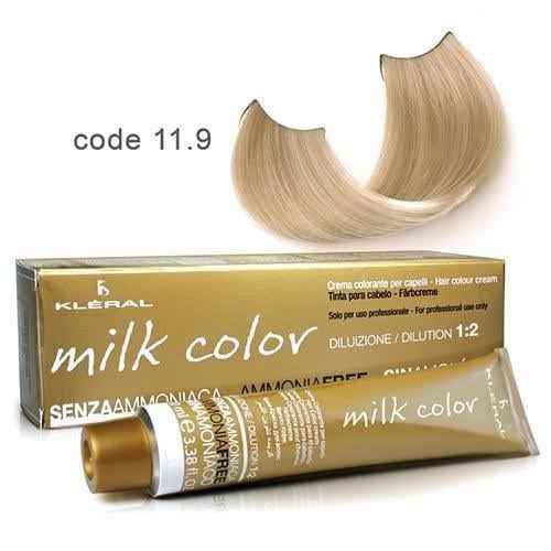 Vopsea de păr fără amoniac Milk Color Special Blonde 100 ml cod 11.9 Kleral