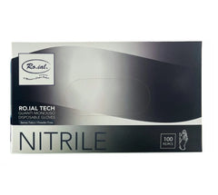 Mănuși Nitril Negru Nepudrate 100 buc Roial