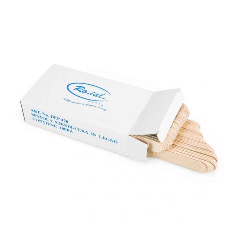 Spatule de lemn de unică folosinţa 100 buc/set Roial Italia