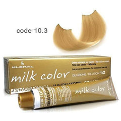 Vopsea de păr fără amoniac Milk Color golden extra light blond cod 10.3 100 ml Kleral