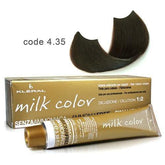 Vopsea de păr fără amoniac Milk Color Moka Chestnut 100 ml cod 4.35 Kleral