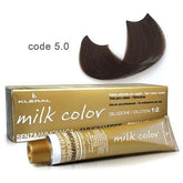 Vopsea de păr fără amoniac Milk Color Light Brown 100 ml cod 5.0 Kleral