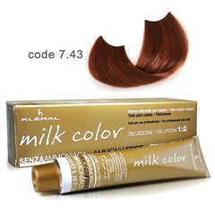 Vopsea de păr fără amoniac Milk Color golden copery blonde 100 ml cod 7.43 Kleral