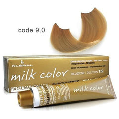 Vopsea de păr fără amoniac Milk Color very light blonde cod 9.0 100 ml Kleral