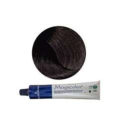 Vopsea de păr profesională permanentă Magicolor Intense Light Chestnut 100 ml cod 5.0 Kleral