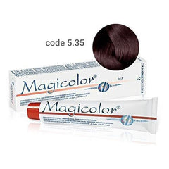 Vopsea de par Kleral Magicolor 5.35 Light Warm Tobacco Brown 100ml