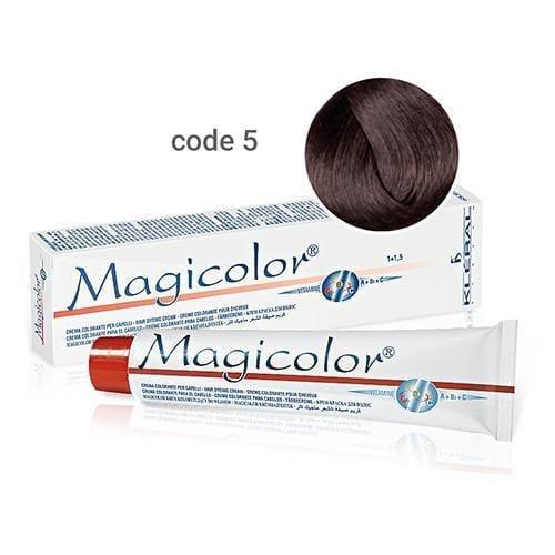 Vopsea de  par  Kleral Magicolor 5 Light Brown100ml