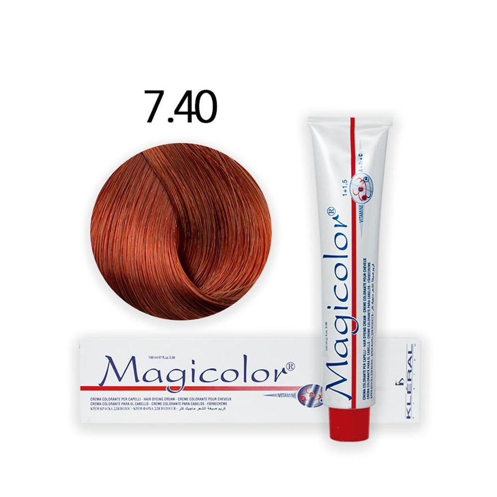 Magicolor Vopsea de păr Magicolor Light Cooper Blonde 100 ml cod 7.4 Kleral ...