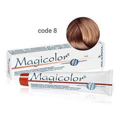 Vopsea de păr profesională permanentă Magicolor Light Blonde 100 ml cod 8 Kleral