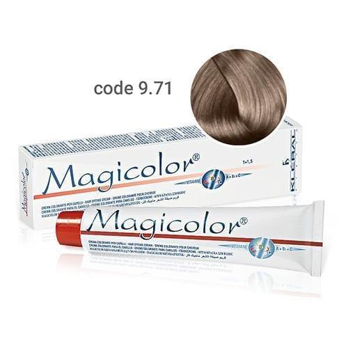 Vopsea de  par  Keral Magicolor 9.71 Very Light Blonde Ash Violet 100ml