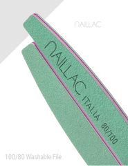 Pilă profesională Pro Green formă semilună, cu granulație 80/100