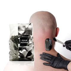 Ceara de epilat elastica granule  Silver - pentru barbati ,1 kg Italwax