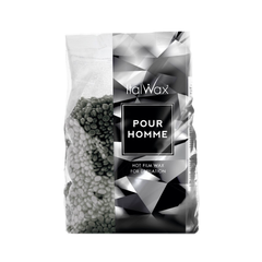 Ceara de epilat elastica granule  Silver - pentru barbati ,1 kg Italwax