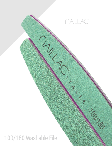 Pilă profesională Pro Green formă semilună, cu granulație 100/180