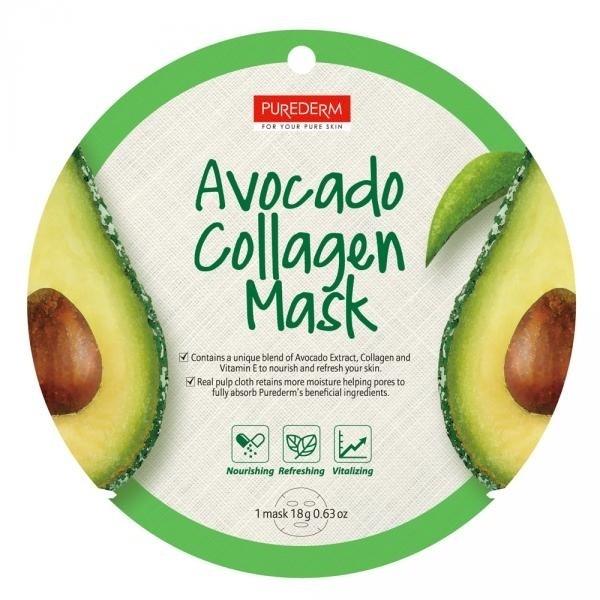 Purederm Masca cu Colagen si Avocado 1buc