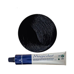 Vopsea de păr profesională permanentă Negru Albastrui Brown 100 ml cod 1.0B Kleral